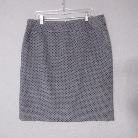 J McLaughlin Polka Dot Wool‎ Cashmere Blend Skirt - Picture 1 of 14